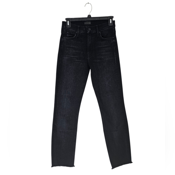 MOTHER The Mid Rise Dazzler Ankle Deep End Dark Blue Skinny Jeans 26 Preowned - Picture 1 of 10